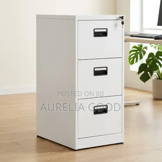 Office Cabinet=wite Steel Cabinet With Drwers