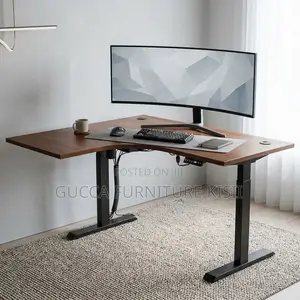 1.4M Curved Electric Desk