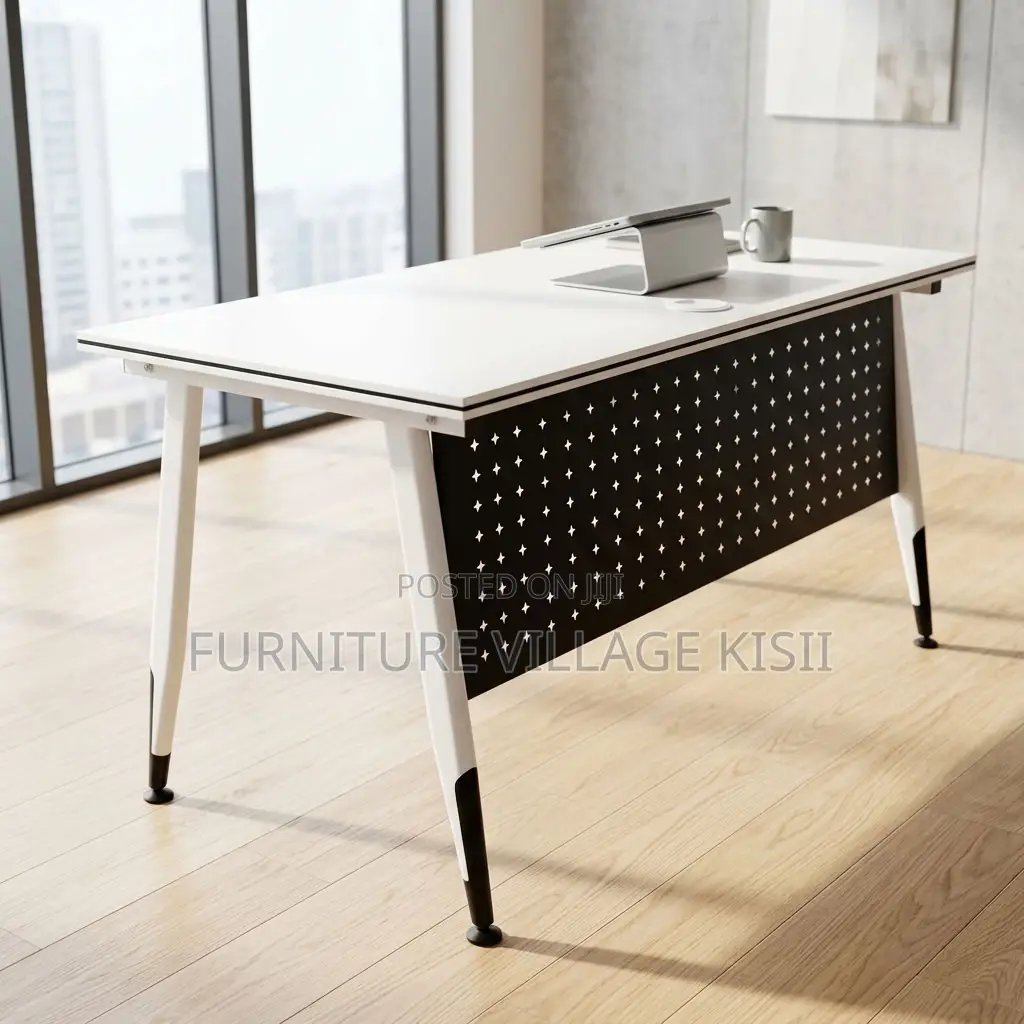 White Foldable Training Desk