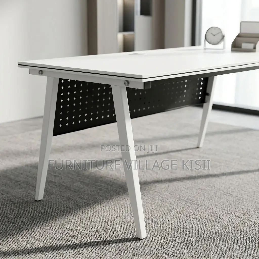 White Foldable Training Desk