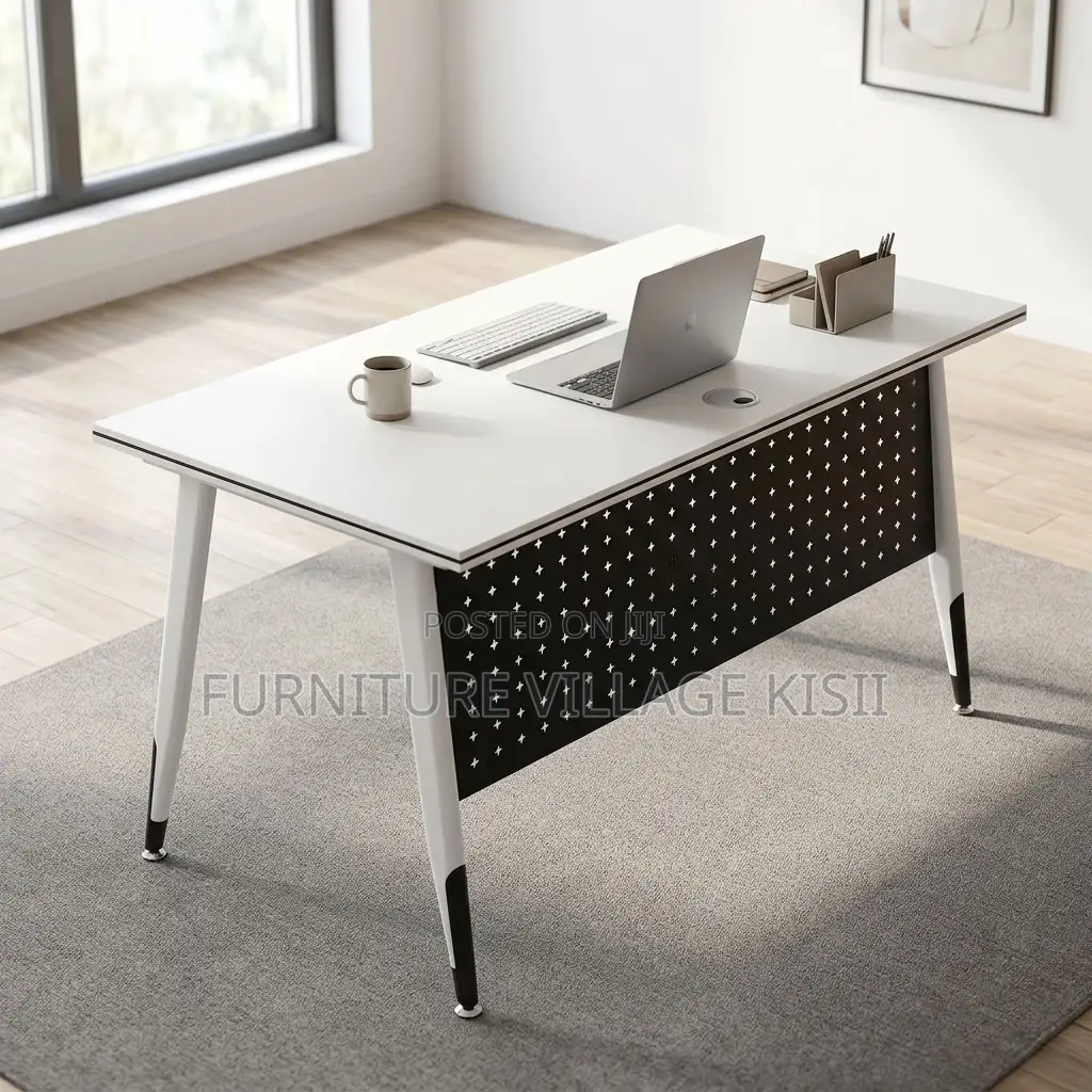 White Foldable Training Desk