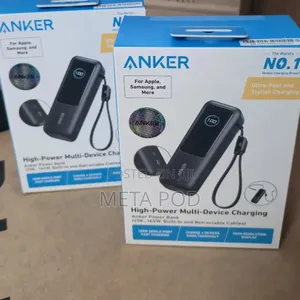 Anker Power Bank 25000mAh 165W With Dual Built-in USB-C Cables