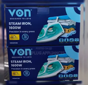 VON VIS161CSG Steam Iron – 1600W 