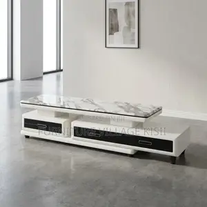 Modern Marble Top TV Stand