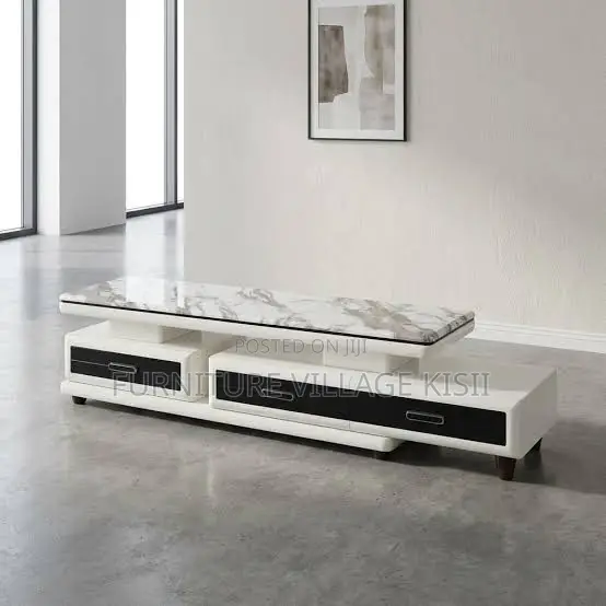 Modern Marble Top TV Stand