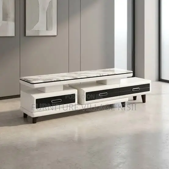 Modern Marble Top TV Stand