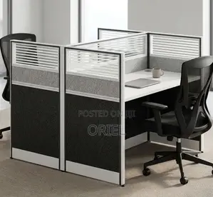 2-Desk Modular Office Workstation Kenya – Modern Two-Person Desk