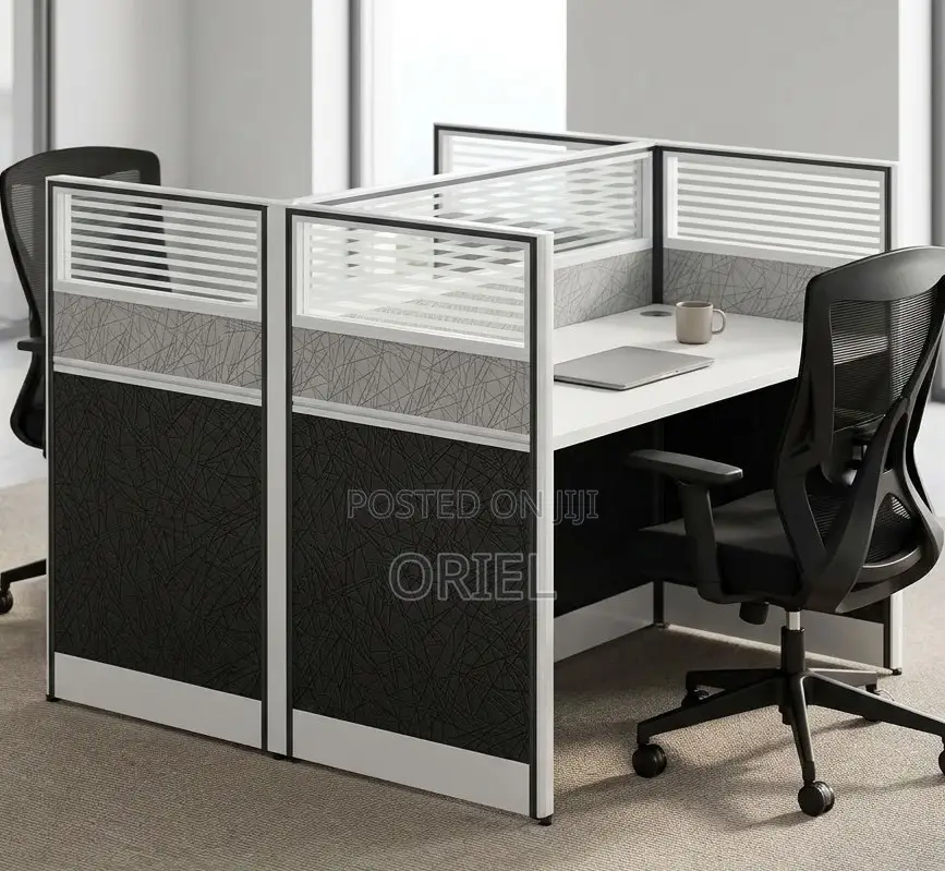 2-Desk Modular Office Workstation Kenya – Modern Two-Person Desk