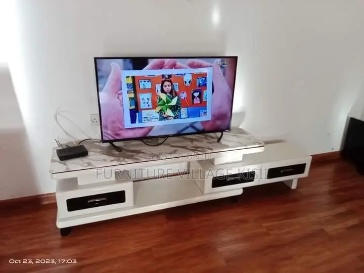 Modern Marble Top TV Stand