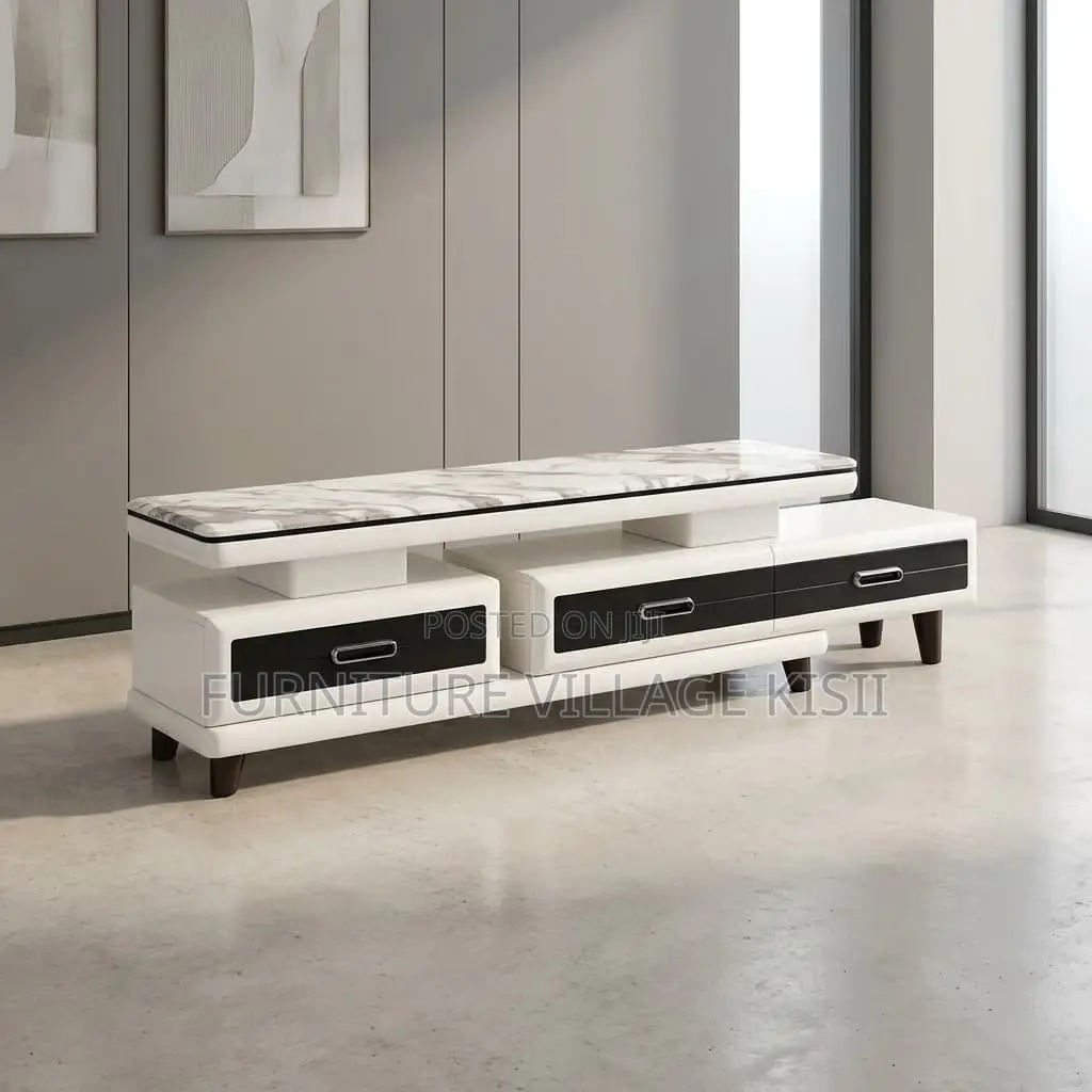 Modern Marble Top TV Stand