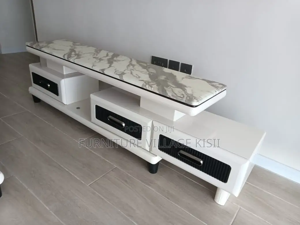 Modern Marble Top TV Stand