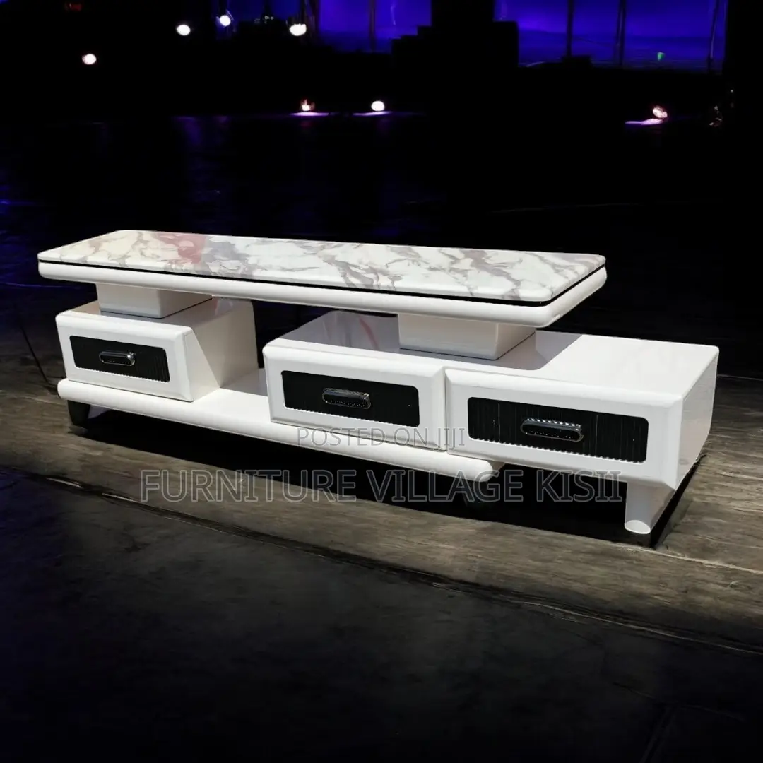 Modern Marble Top TV Stand