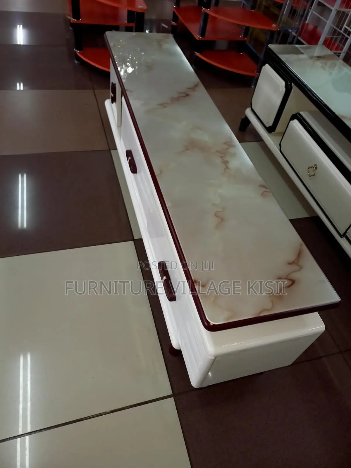 Modern Marble Top TV Stand