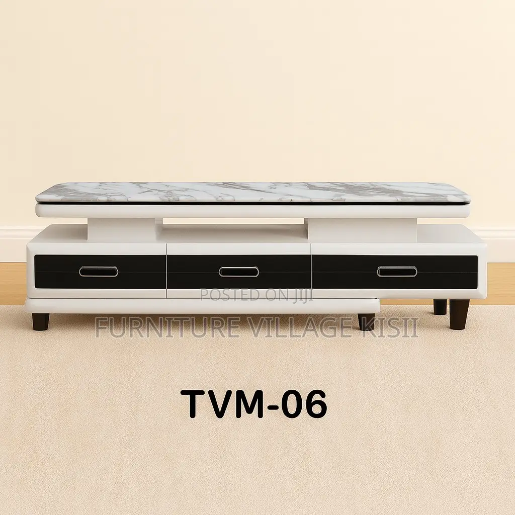 Modern Marble Top TV Stand