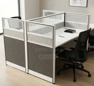 2-Desk Modular Office Workstation Kenya – Modern Two-Person Desk