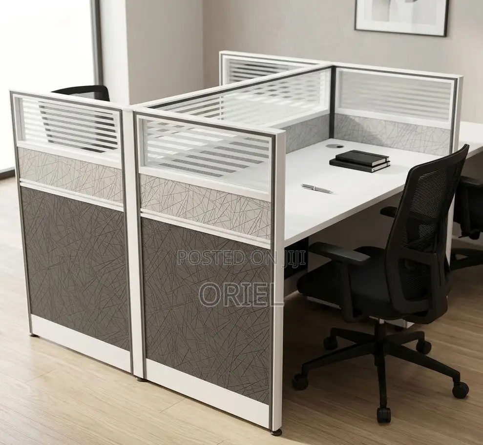 2-Desk Modular Office Workstation Kenya – Modern Two-Person Desk