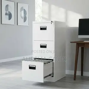 Office Cabinet=wite Steel Cabinet With Drwers