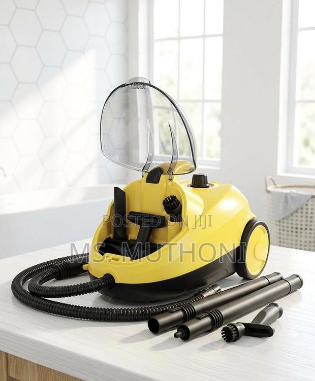 2000W Multi-Functional High-Pressure Steam Cleaner Ft Rolling Wheels - thumbnail 3
