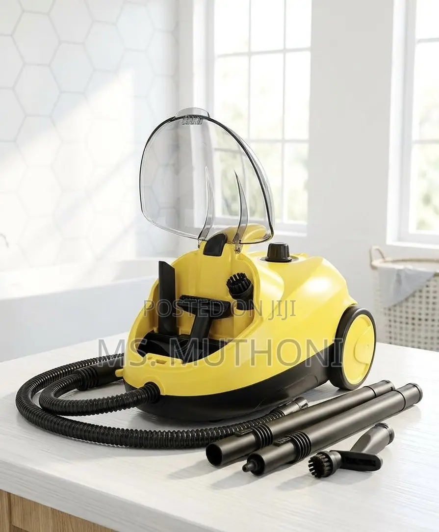 2000W Multi-Functional High-Pressure Steam Cleaner Ft Rolling Wheels