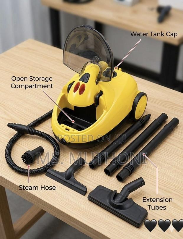 2000W Multi-Functional High-Pressure Steam Cleaner Ft Rolling Wheels - main view