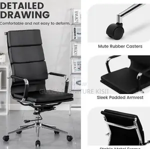 Leather Generic High Back Desk Chair