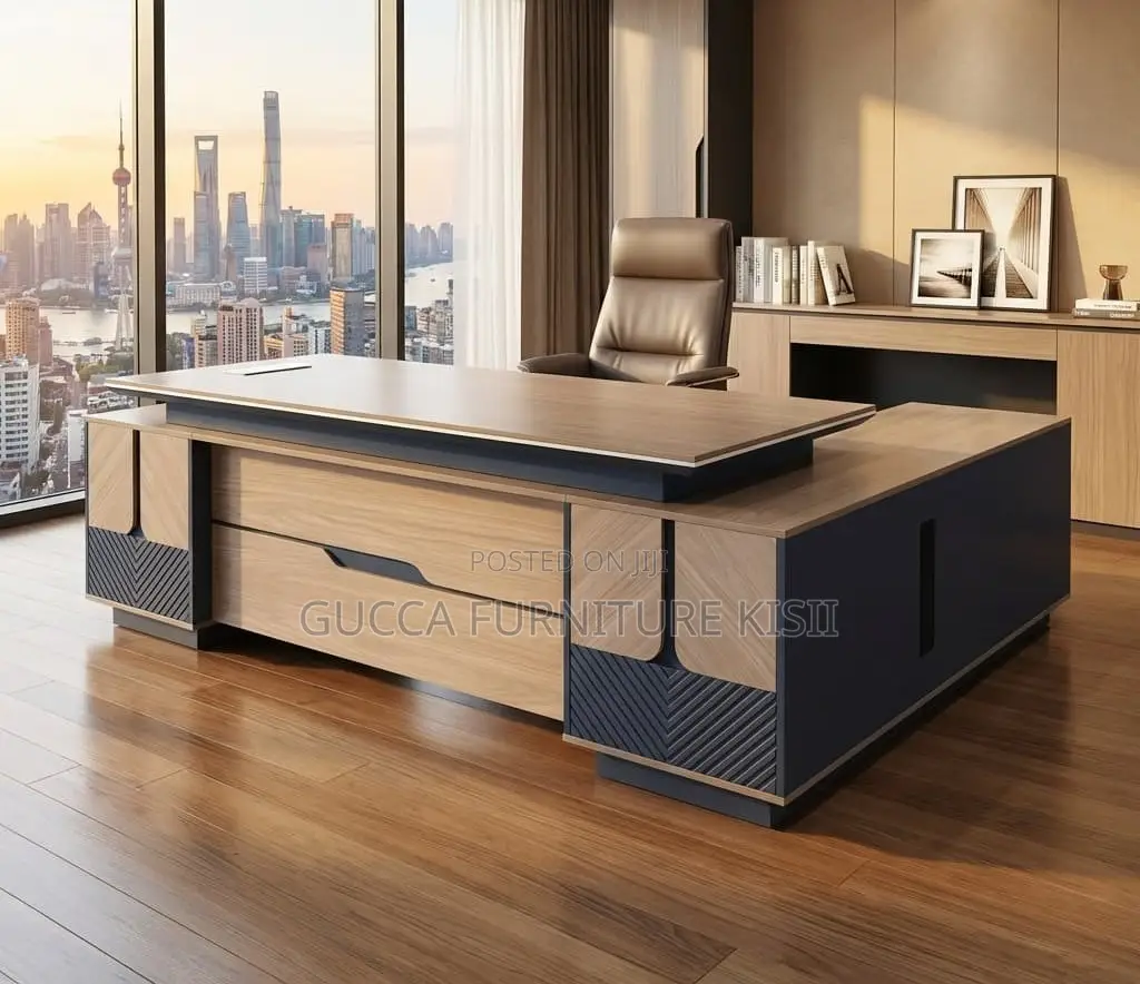 Director's 240cm Solid Wood Office Desk