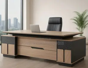 Director's 240cm Solid Wood Office Desk
