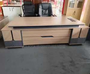 Director's 240cm Solid Wood Office Desk