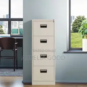 Office Cabinet=wite Steel Cabinet With Drwers