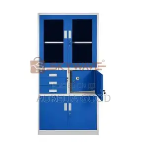 Office Cabinet=wite Steel Cabinet With Drwers