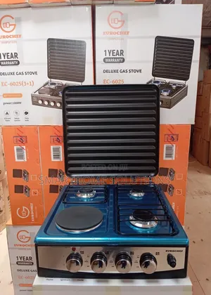 Eurochef 3+1 Table Top Stainless Steel Auto Ignation Cooker