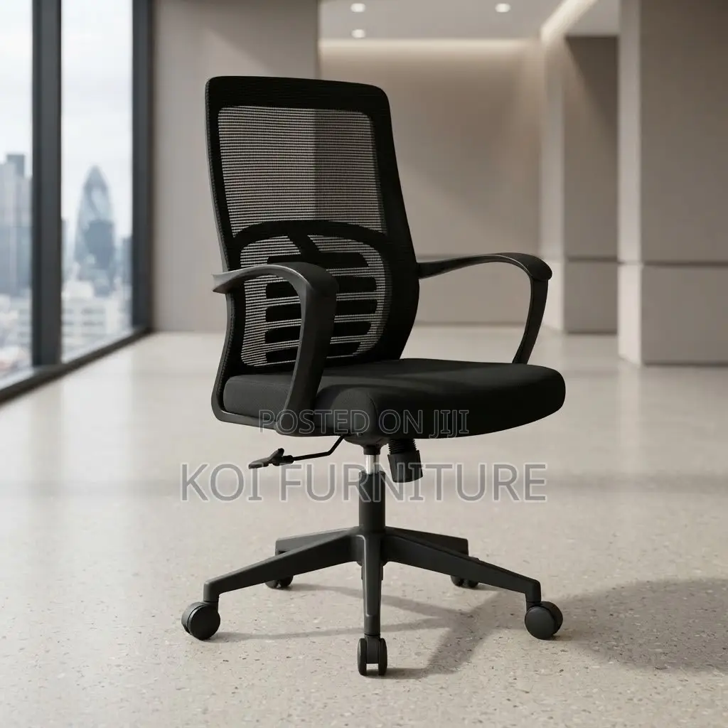 Office Chairs; Mid Bcakrest Black Clerical Home Office Desk Chairs