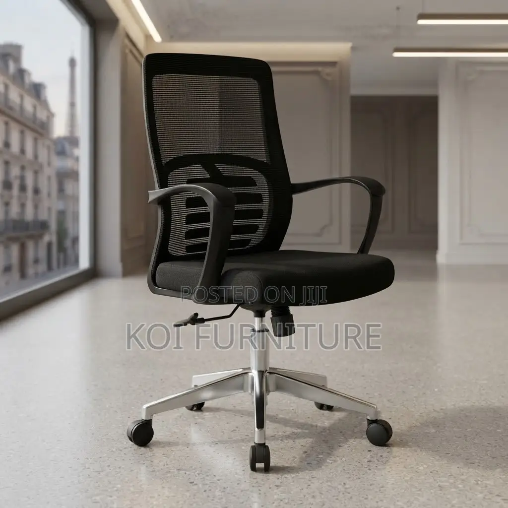 Office Chairs; Mid Bcakrest Black Clerical Home Office Desk Chairs