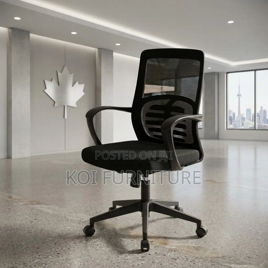 Office Chairs; Mid Bcakrest Black Clerical Home Office Desk Chairs