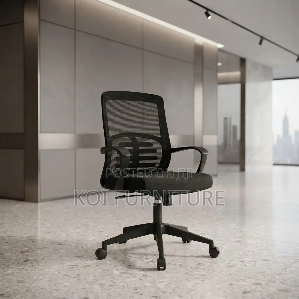 Office Chairs; Mid Bcakrest Black Clerical Home Office Desk Chairs