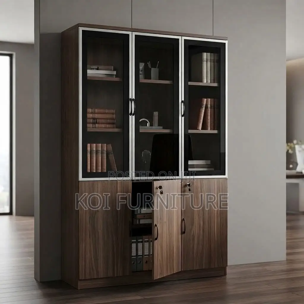 Office Cabinet; Three Doors Executive Home Office Storage Cabinet