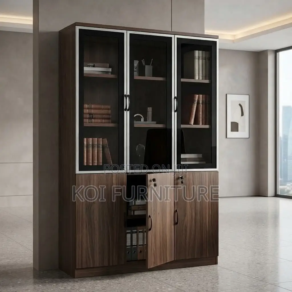Office Cabinet; Three Doors Executive Home Office Storage Cabinet