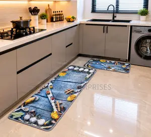 2 PC Binded Kitchen Mat