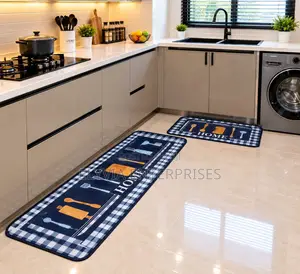 2 PC Binded Kitchen Mat