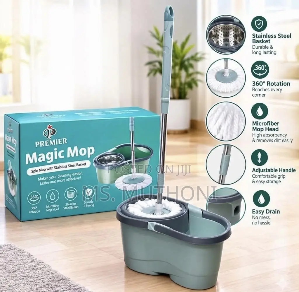 PREMIER MAGIC MOP Spin • Clean • Shine