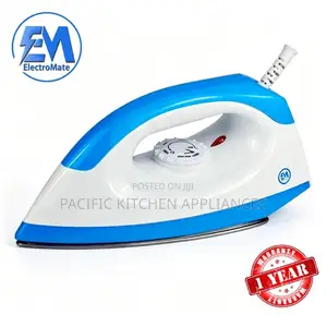 EM Dry Iron Box 1000W With 5-Gear Temperature Control