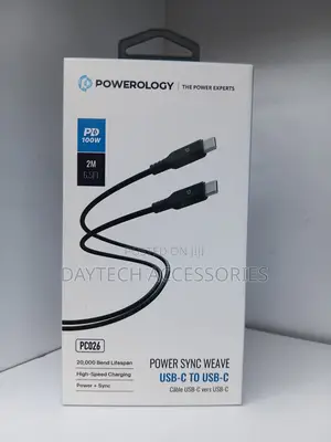Powerology 100w USB-C to USB-C V3.1 5g Cable 2m