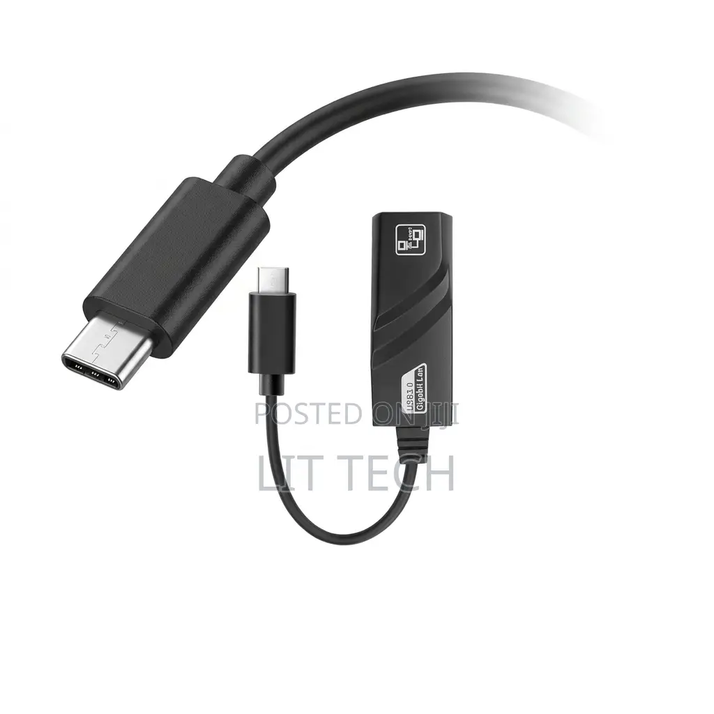 USB-C to Gigabit Ethernet Adapter, High-Speed Wired Network Converter