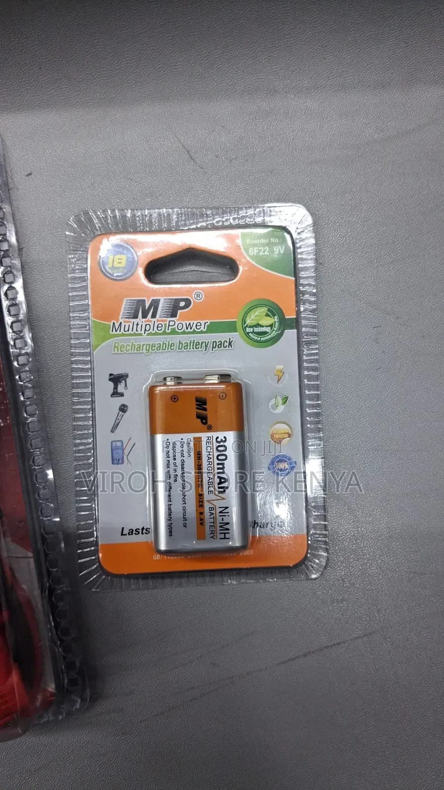 9v Block Battery - Rechargeable
