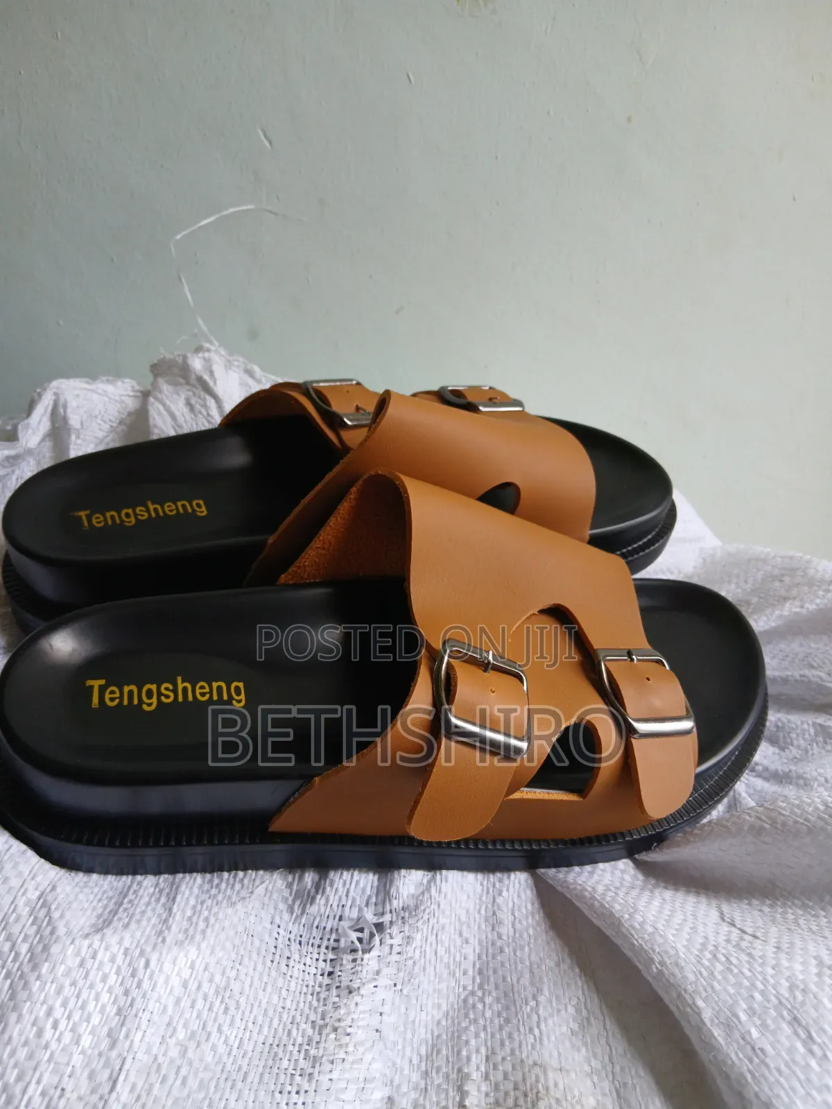 Double Buckle Unisex Sandles