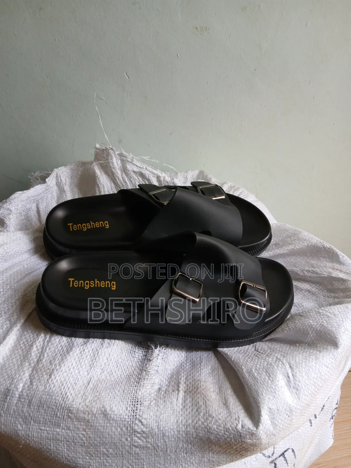 Double Buckle Unisex Sandles