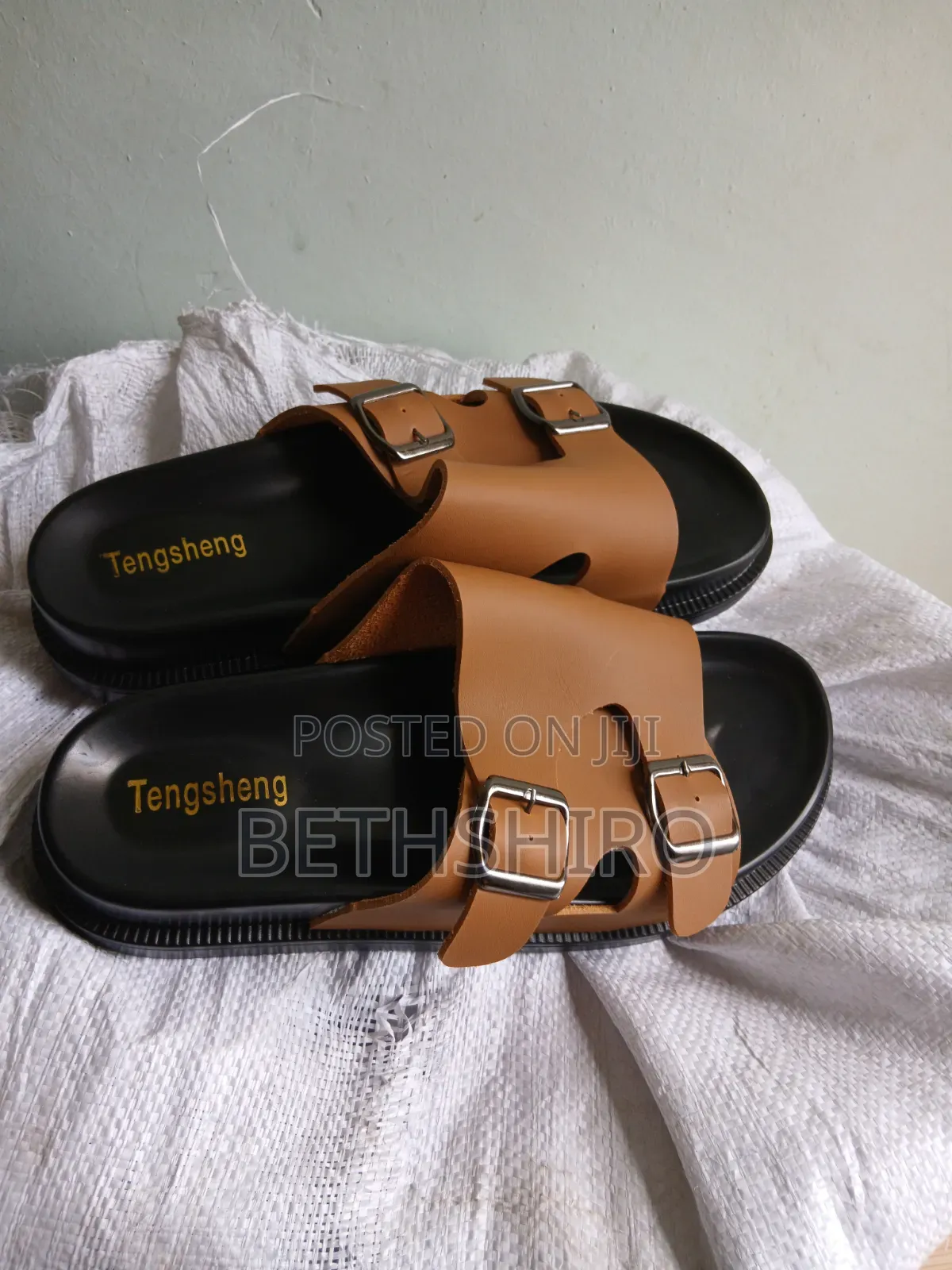 Double Buckle Unisex Sandles