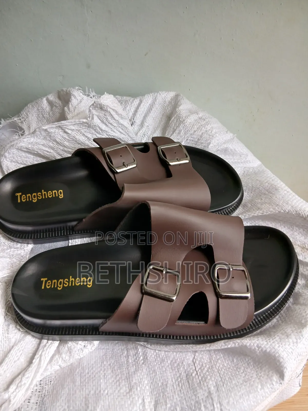 Double Buckle Unisex Sandles