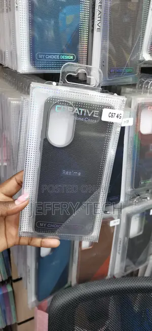 Creative Branded Textured Hybrid Case Designed for the Realme C67 4G