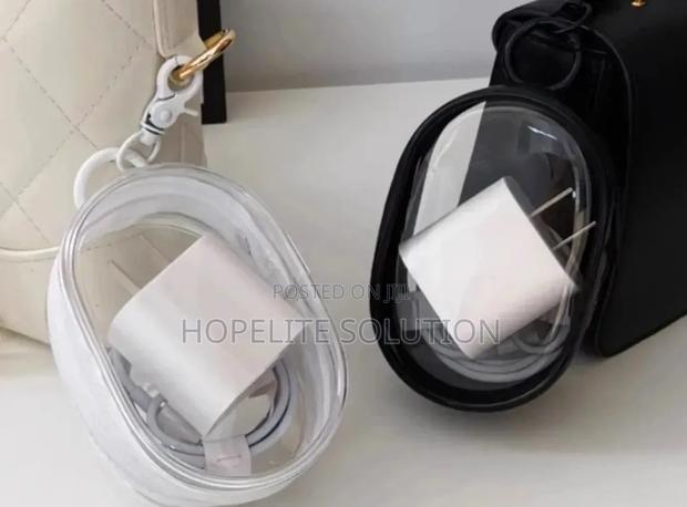 Portable Mini Clear Charger/Cable Bag - thumbnail 2